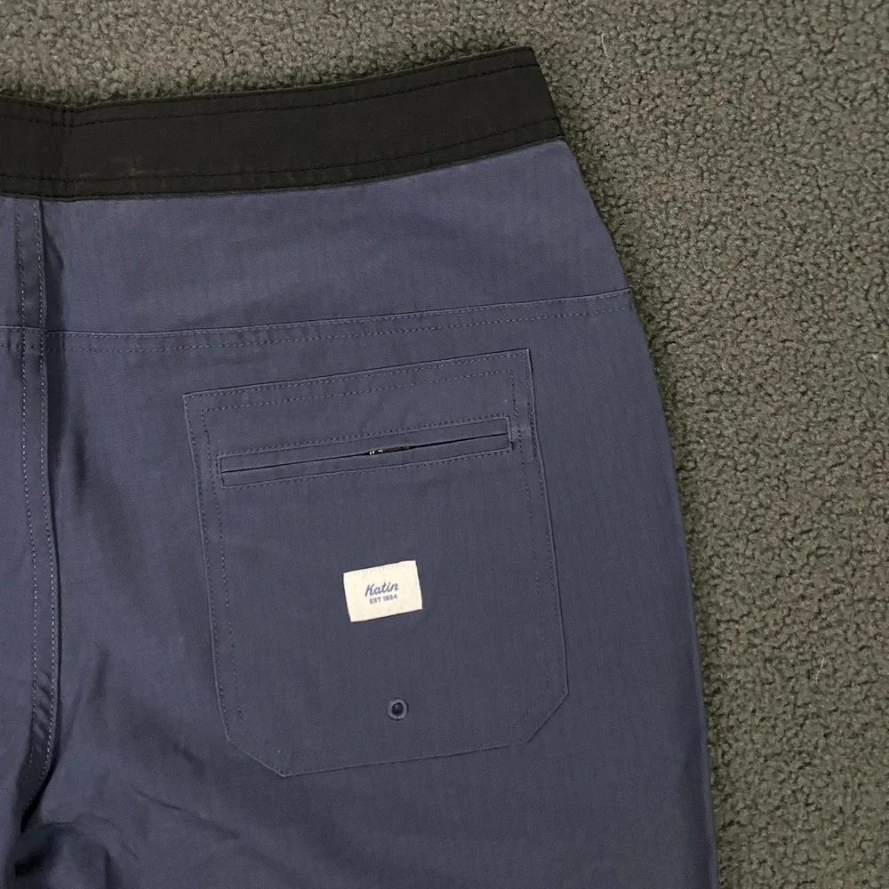 Katin Plant Surf Trunk Mens 32 Blue No Liner Stretch Board Short Swim Hybrid